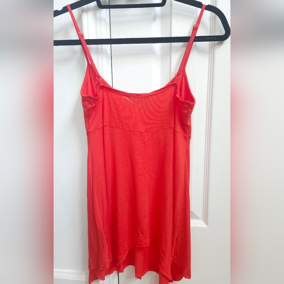 Vintage Guess Jeans Spaghetti Strap Top with Adjustable Bow in Deep Orange - Picture 3 of 4